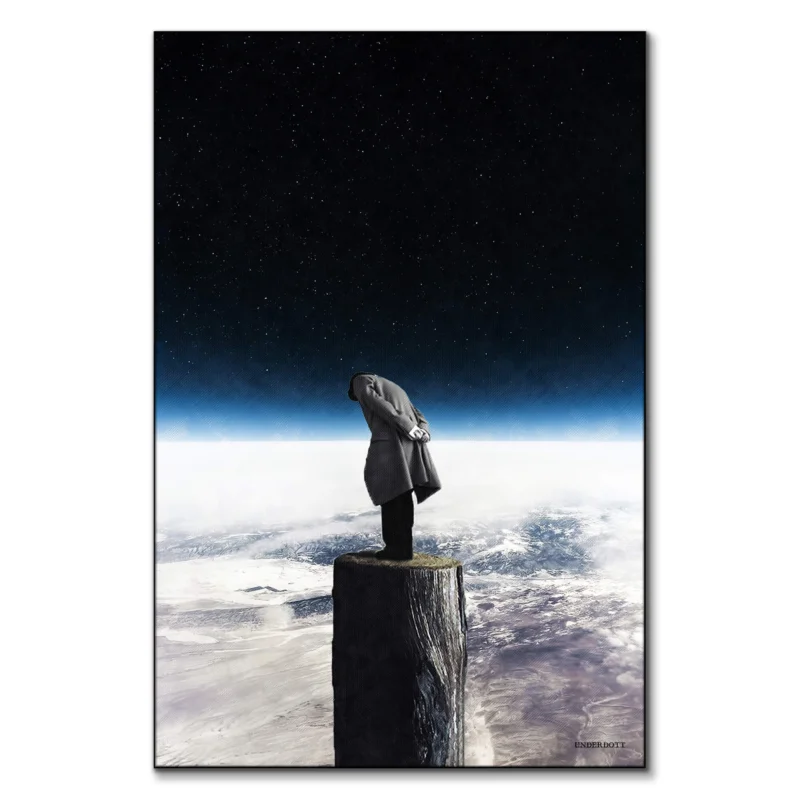 I Alone Black and White Wall Art by Underdott