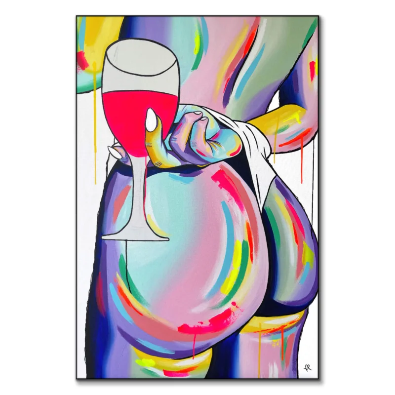 Alyssa Abstract Colorful Wall Art by IR Artwork